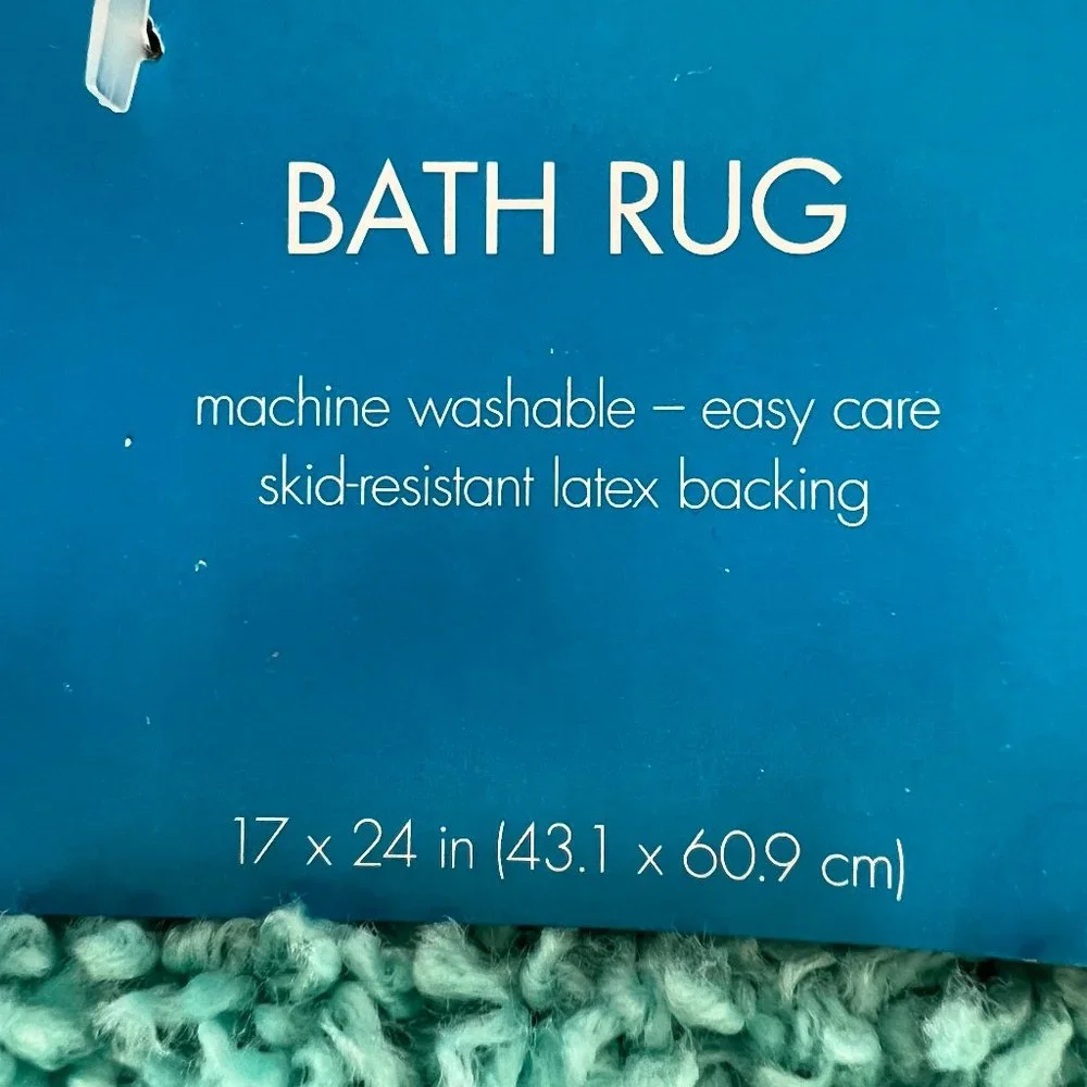 Turquoise Bath Rug